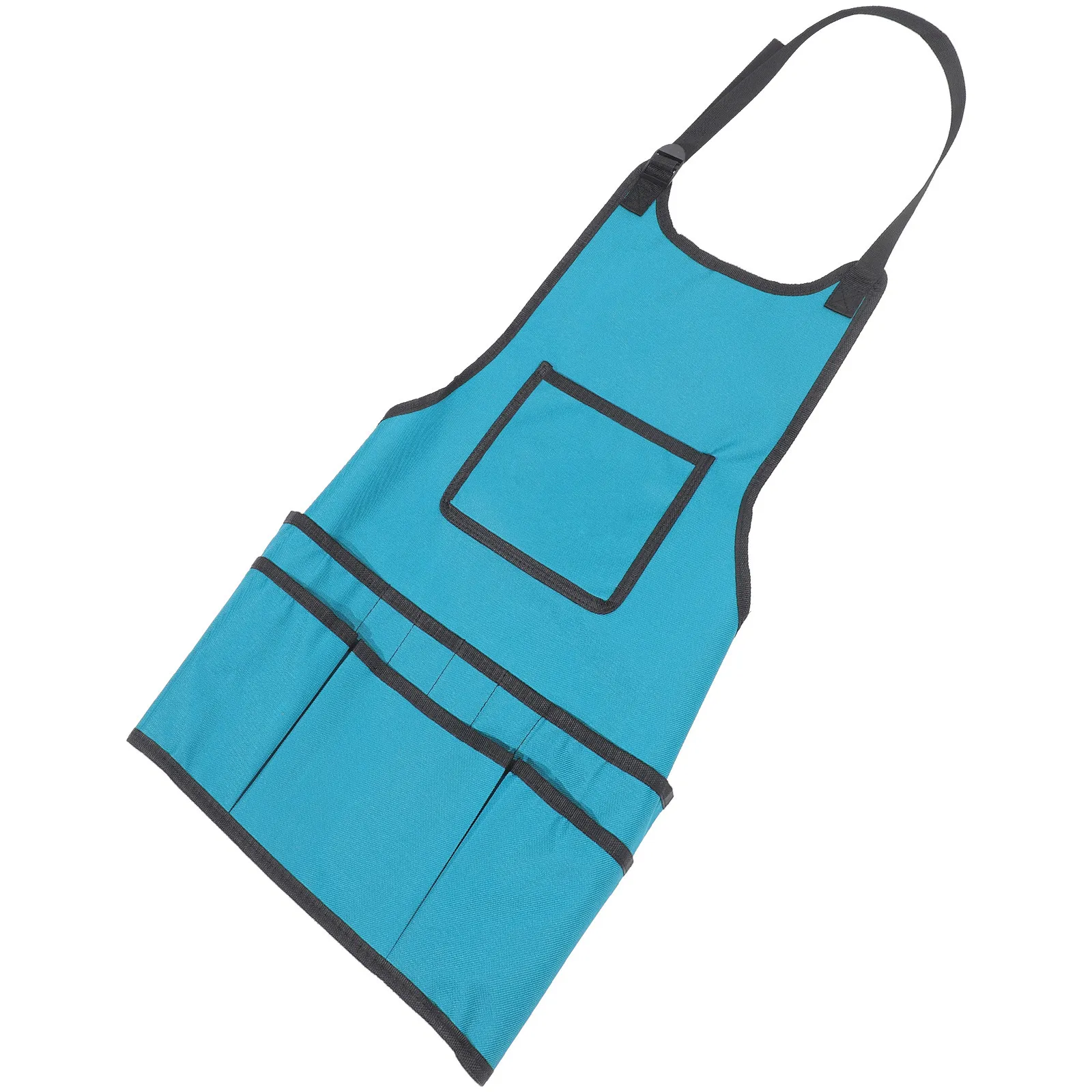 

Professional Toolkit Storage Apron for Gardeners Artists Architects Sleeveless Work Apron Heavy-Duty Cowhide Style Sky-Blue