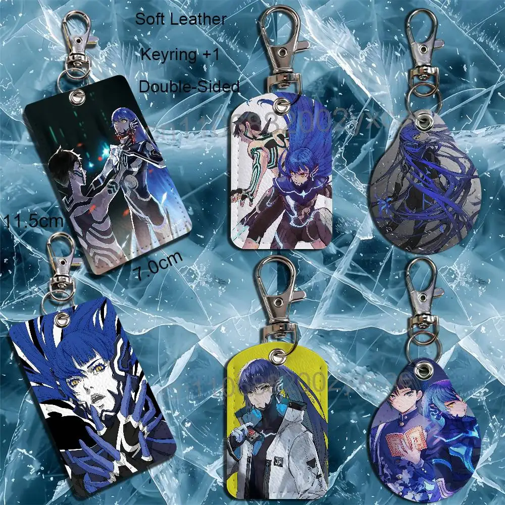Vengeance Shin Megami Tensei smt v Cartoon Movie Singer Game  Leather Card Holder Can Store Access Control ID Card Subway case