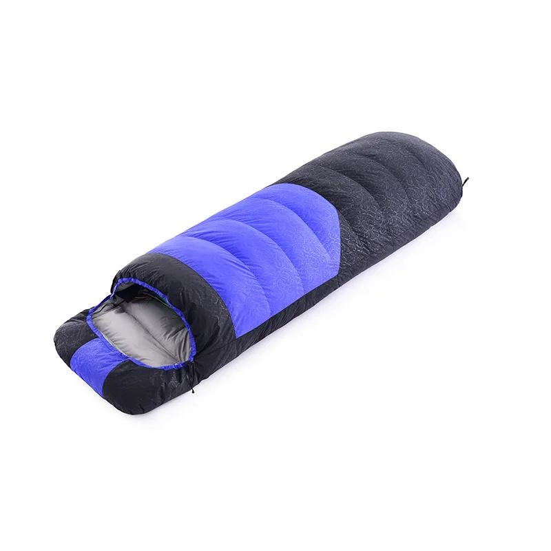 Adult Envelope Sleeping Bag Outdoor Autumn Winter Single Person Spliced Ultra Light Windproof Polyester Duck Stock 2.1m