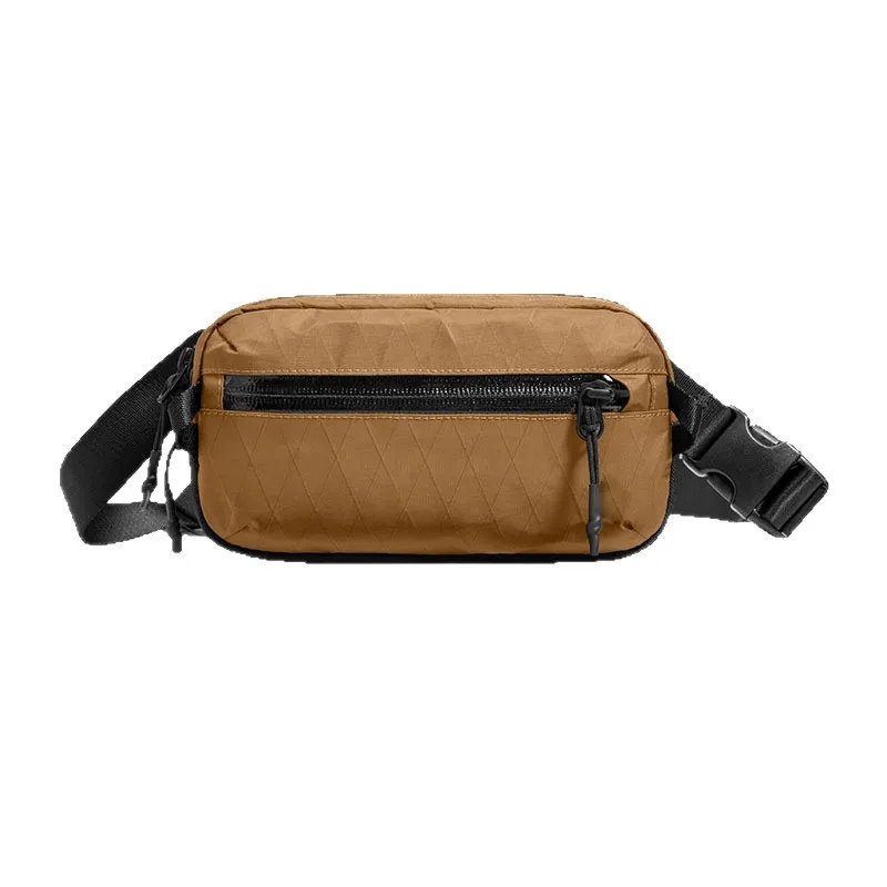 Casual Silver Crossbody Chest Bag - usage example