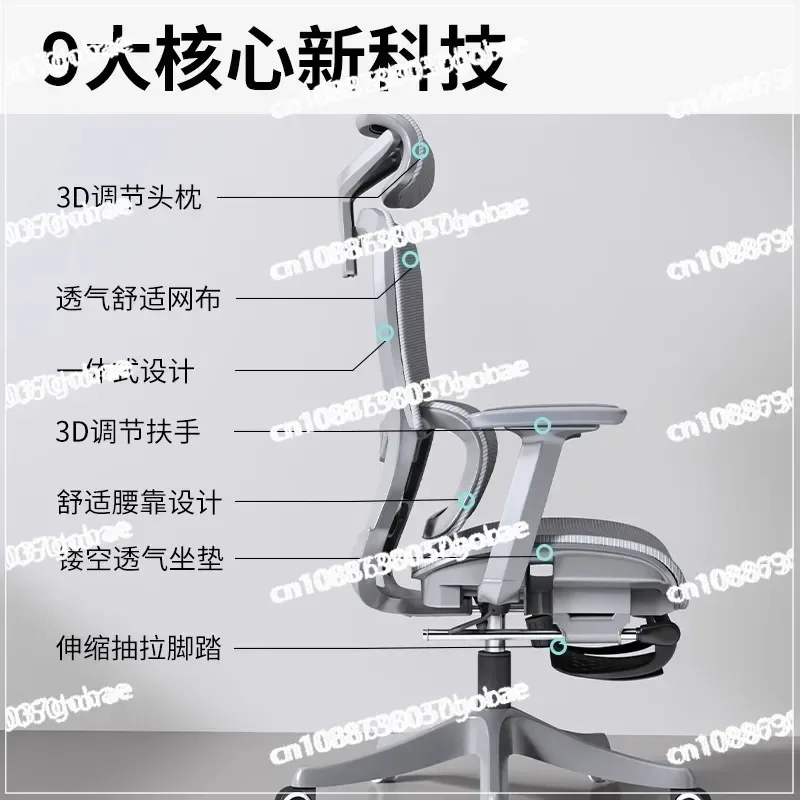 Ergonomic Chair Reclining Study Office Seat Backrest Home Waist Protection Computer Chair Comfortable Sedentary E-sports Chair