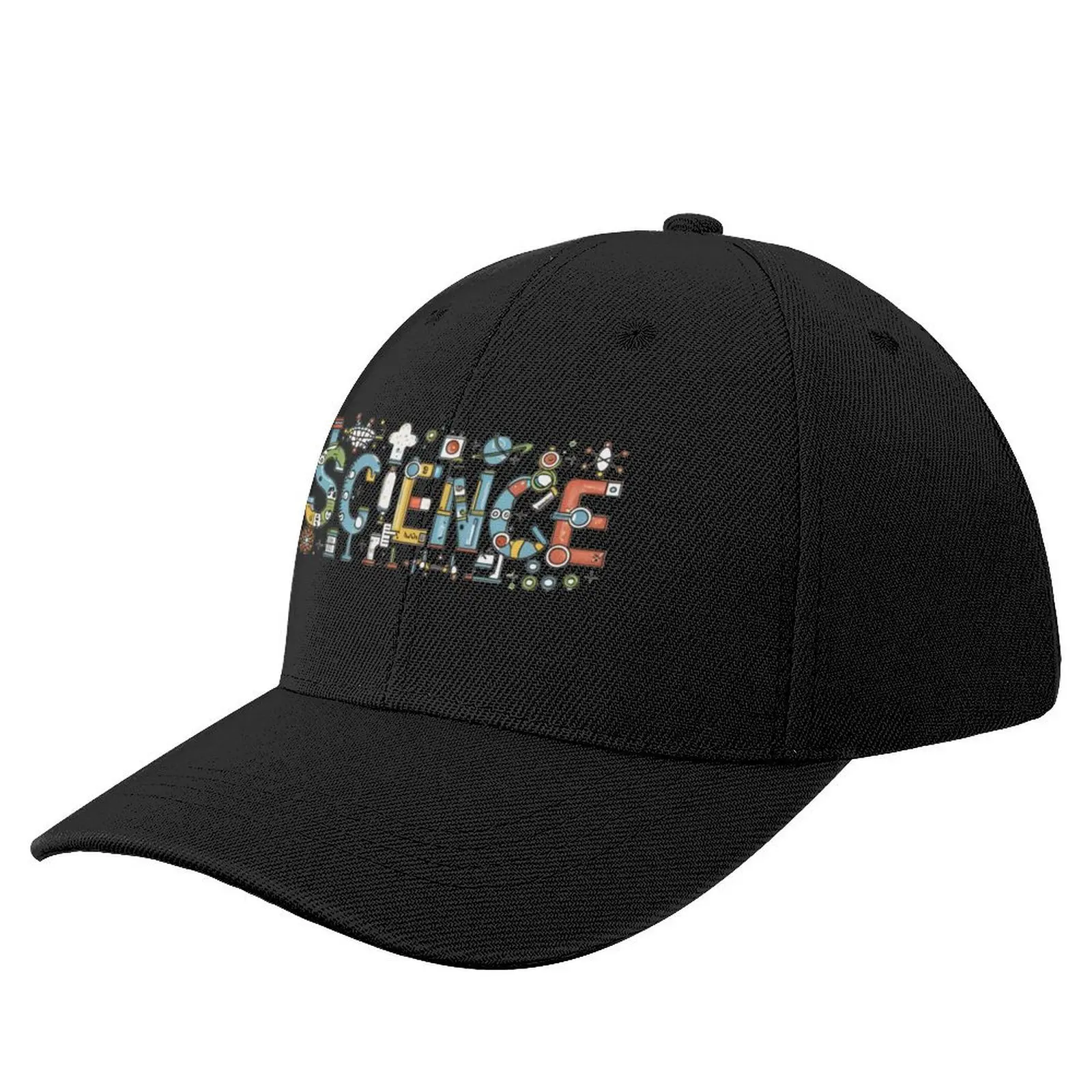 Science word with interesting decoration Baseball Cap Gentleman Hat derby hat Female Men's