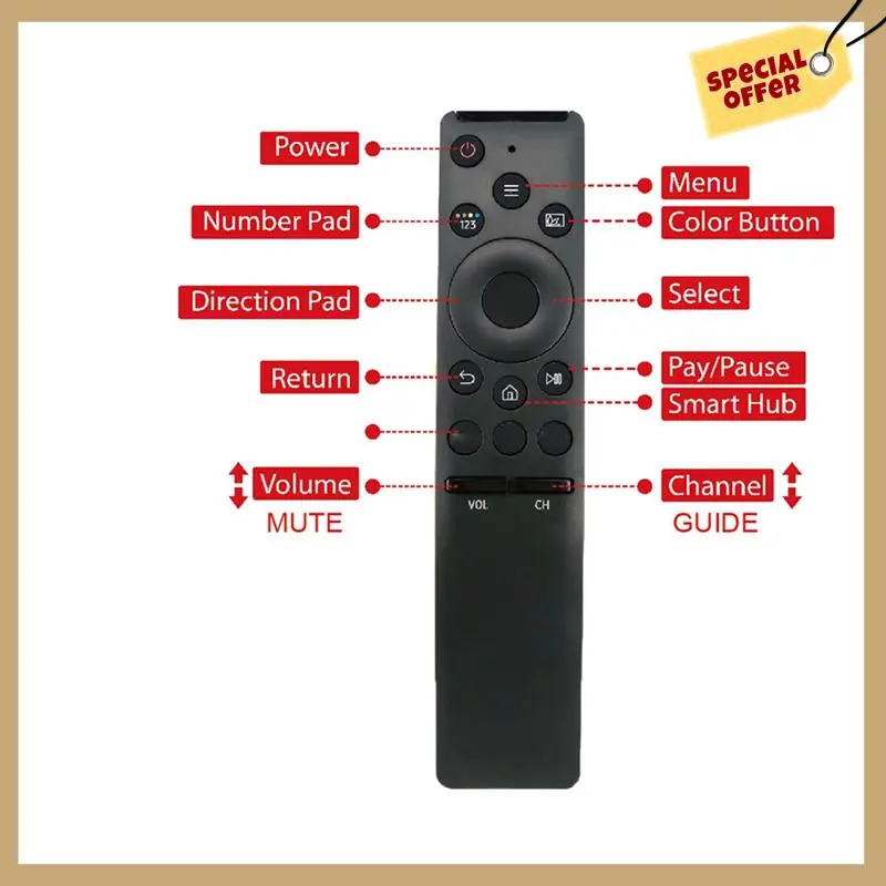 مناسبة لملحقات تلفزيون LCD الذكية من سامسونج، جهاز التحكم عن بعد بالأشعة تحت الحمراء IR-1316، جهاز التحكم عن بعد للتلفزيون
