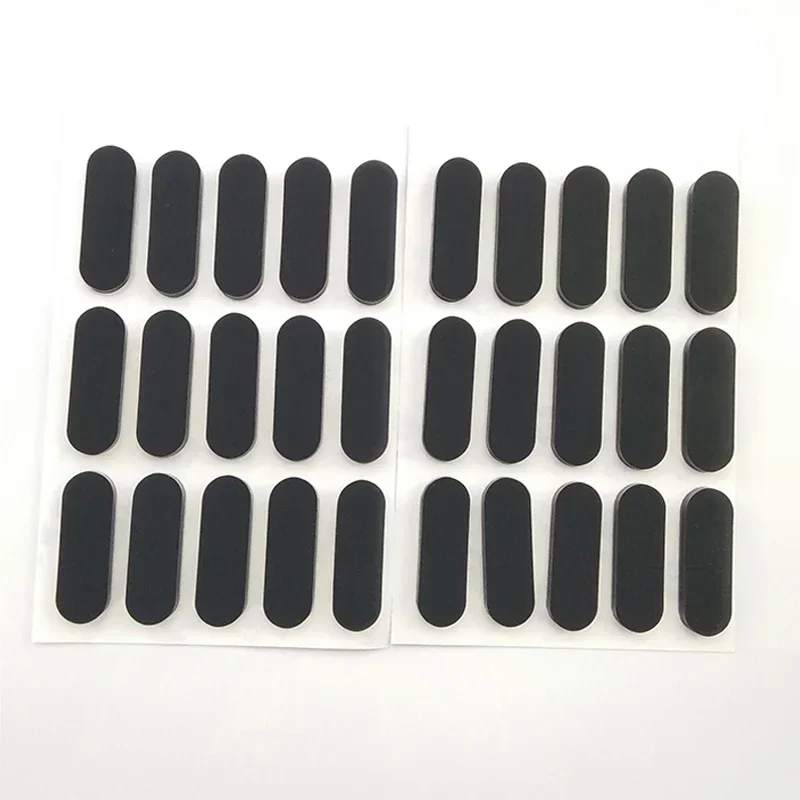 Thickness 1.5/2/3mm Oval Rubber Feet Pad Anti-slip Self Adhesive Black Silicone Mat Furniture Laptop Equipment Foot Pads