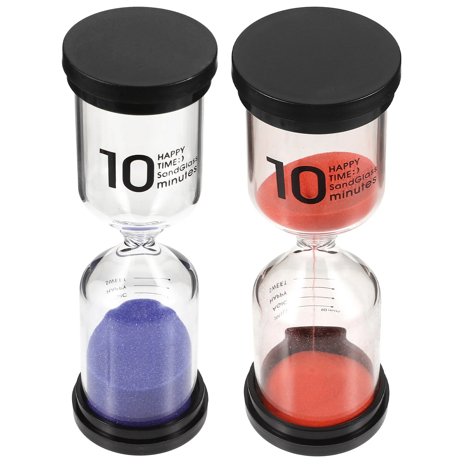 

2Pcs Bath Timer 10-Minute Hourglasses Reusable Hourglass Practical Timekeeping Tool for Shower Cooking Yoga Classroom