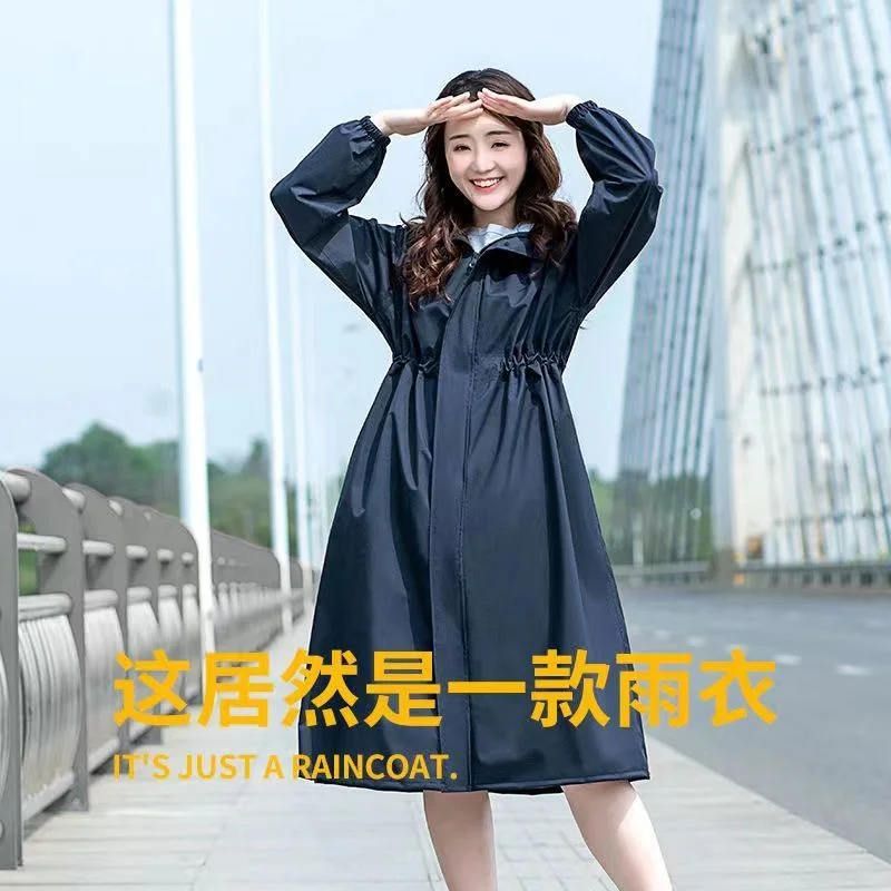 Windbreaker Raincoat for Ladies, Long Models Coat, Light Jacket, Wind and Sun Protection, Rain, Outdoor, Female, Autumn, Summer,