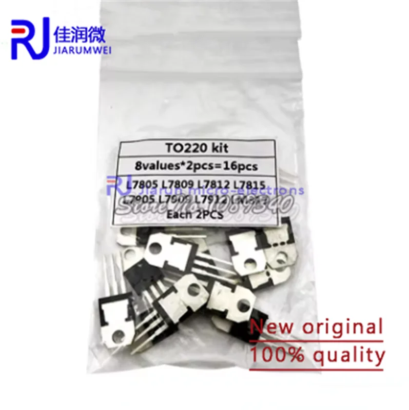 8value*2PCS=16PCS 7805 7809 7812 7815 7905 7909 LM317 L7912 hjxrhgal LM317T TO-220 Transistor Assortment Kit Voltage Regulator