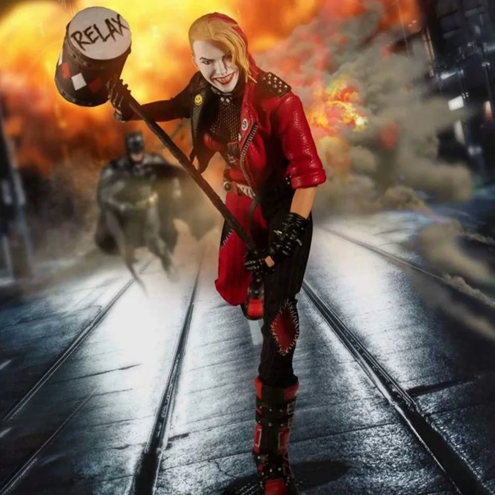 Original Mezco 1/12 Suicide Squad X Task Force Ugly Girl PX Limited Haley Full Set 6in Female Soldier Action Figures Dolls Model