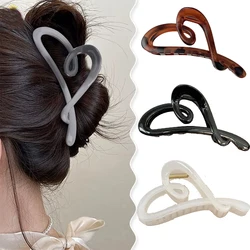 Vintage Heart Shape Hair Claw For Women Back Hair Holder Headband Elegant Hair Clips Hairpin Fashion Hair Accessories Headwear