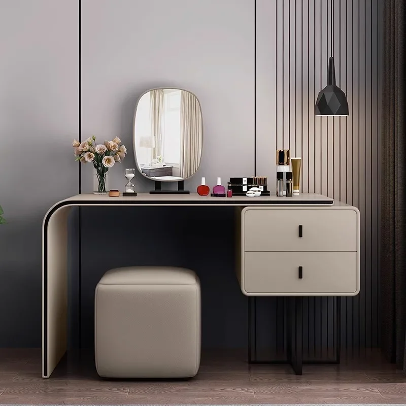 Dresser bedroom small, modern simple makeup table storage cabinet, integrated