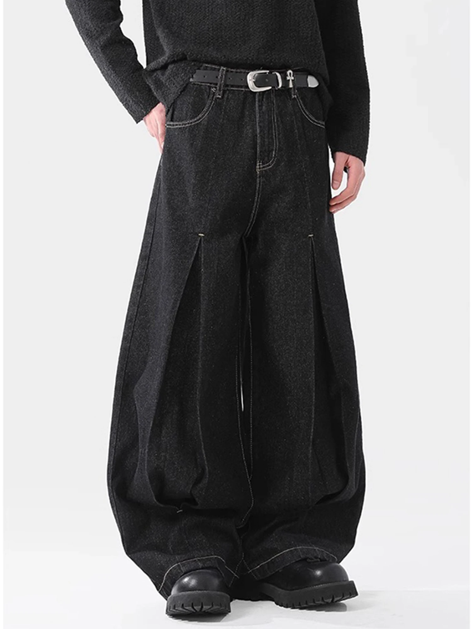 Women Black Gothic Baggy Y2k Emo Jeans Japanese 2000s Style Boyfriend Jean Pants Vintage Harajuku Oversize Denim Trousers Autumn