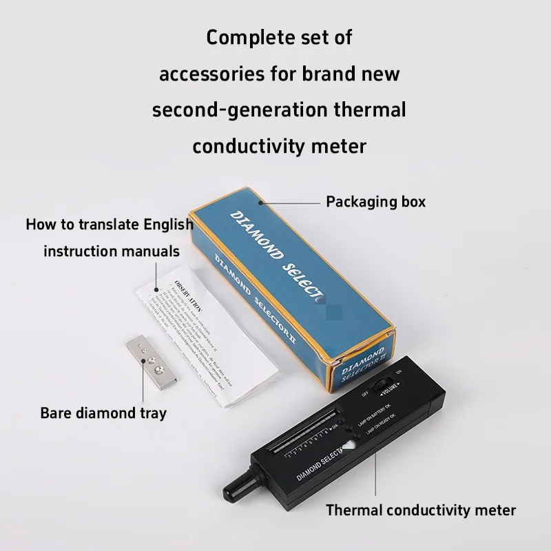 Diamond Tester Pen Thermal Conductivity Meter Professional Jewelry Selector Testing Tool Diamond Jadeite Jade Crystal Gemstones