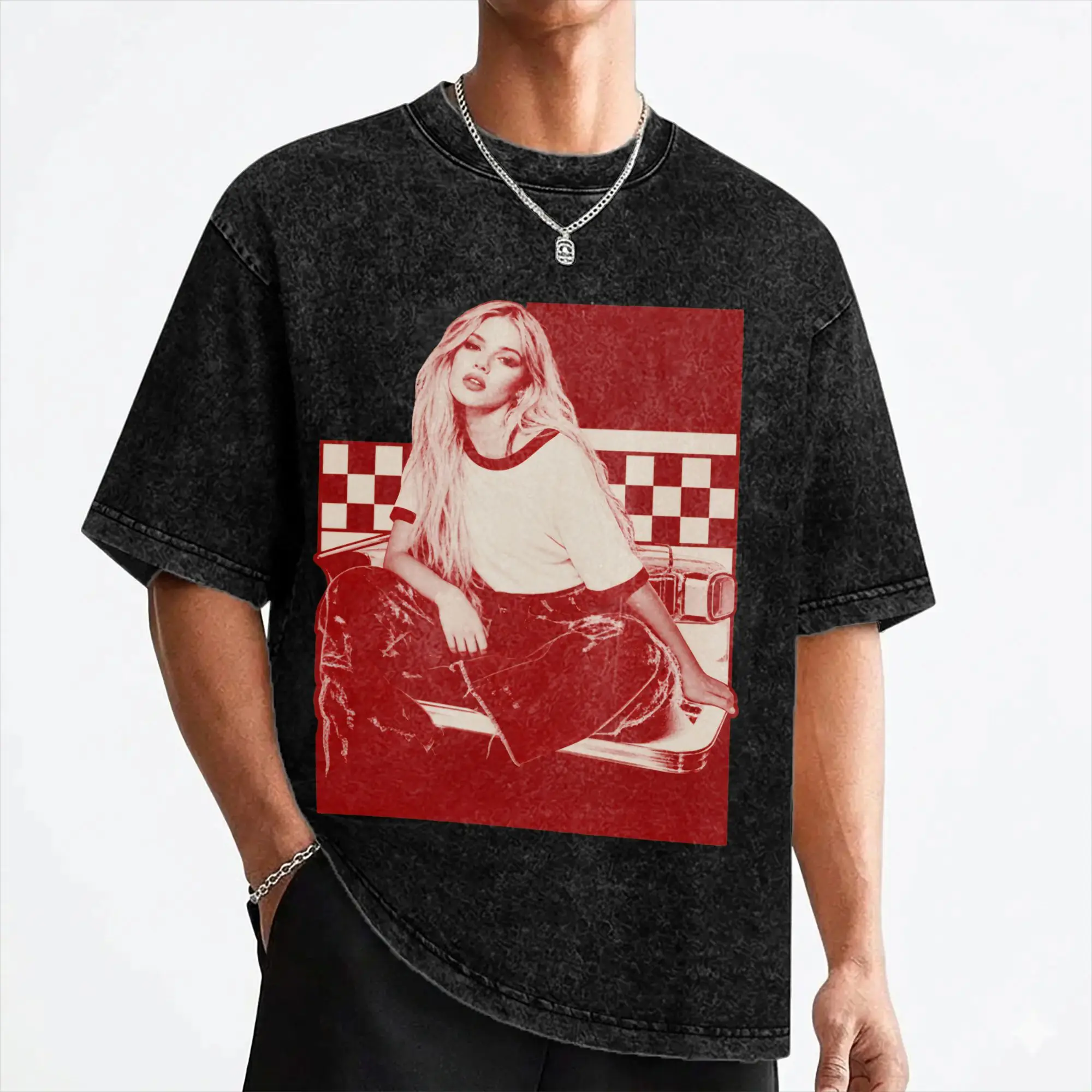 F-Freya Skye Singer T Shirts Washed Short Sleeve Oversize T-Shirt  Novelty for Men Women Streetwear Graphic Tee Shirt
