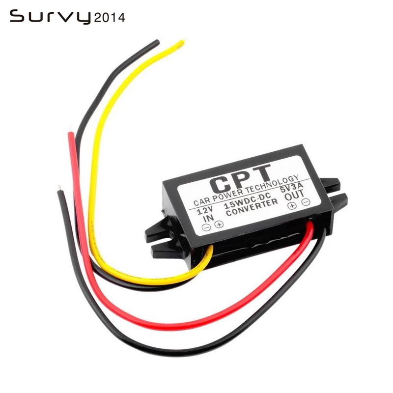 Convertisseur abati eur DC/DC Sochi, alimentation du moniteur de voiture, 12V à 5V, 3A, 15W