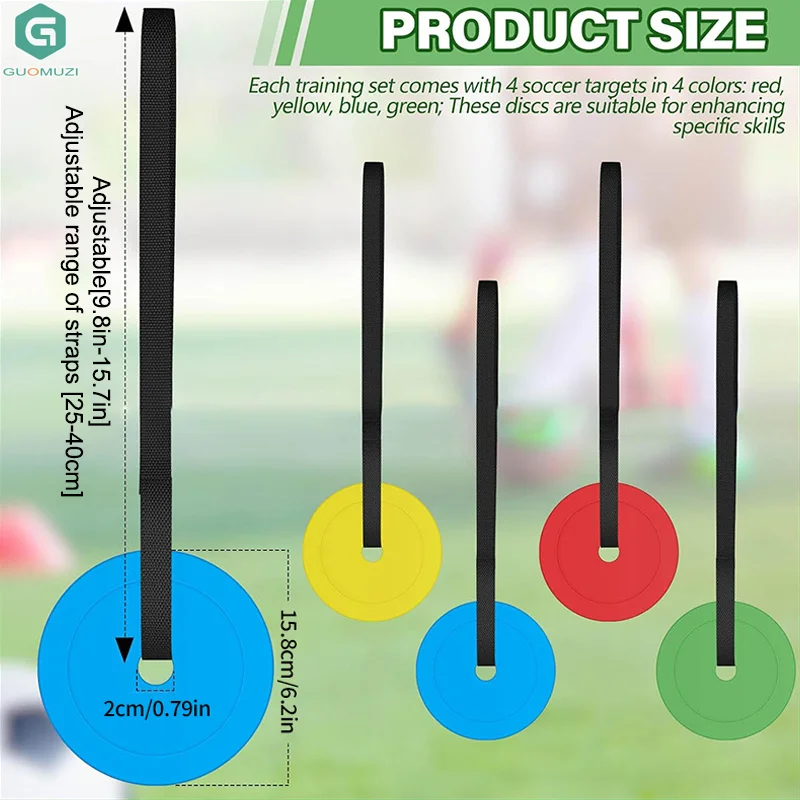 Alvos de entrenamiento de fútbol ajustables, tableros de práctica de portería de fútbol portátiles para ejercicios de tiro, Material TPE duradero, 2 uds.