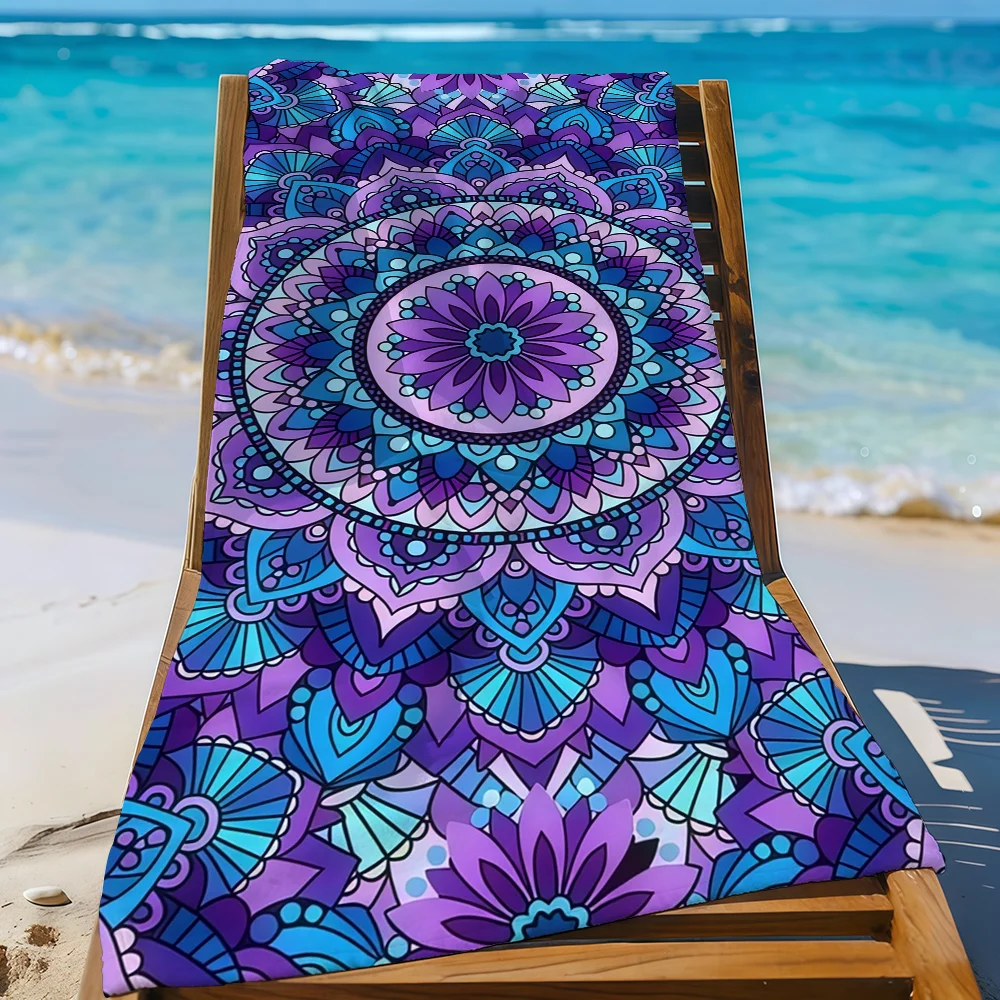 M-Mandala Art Towel Quick Drying Beach Towels Are Suitable For Swimming Pools Camping Yoga And The Gym