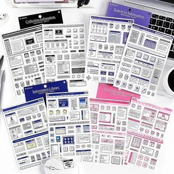 2 szt. Etykieta informacyjna naklejki dekoracje Scrapbooking pamiętnik Album DIY fotokarta dziennik szkolne artykuły papiernicze