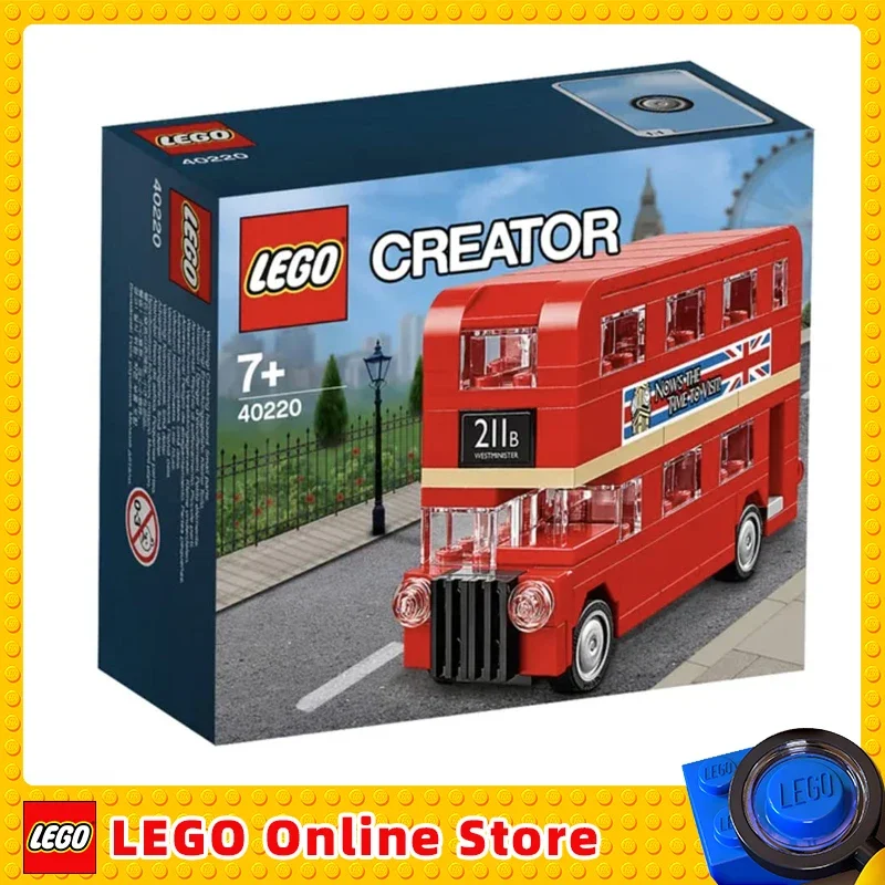 LEGO Creator Double Decker London Bus 40220 Building Blocks Bricks Toy for Kids Children's Day Birthday Gift (118 Pieces)