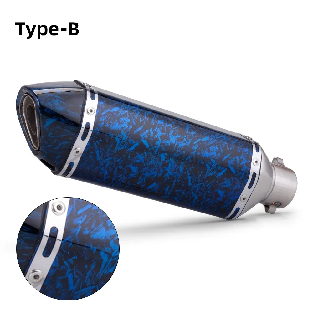 Racing Motorcycle, Universal Motorcycle Exhaust Muffler Tube, MT07, MT09, z900, z400, ninja400, gsx250, gsx750, 51 millimeters