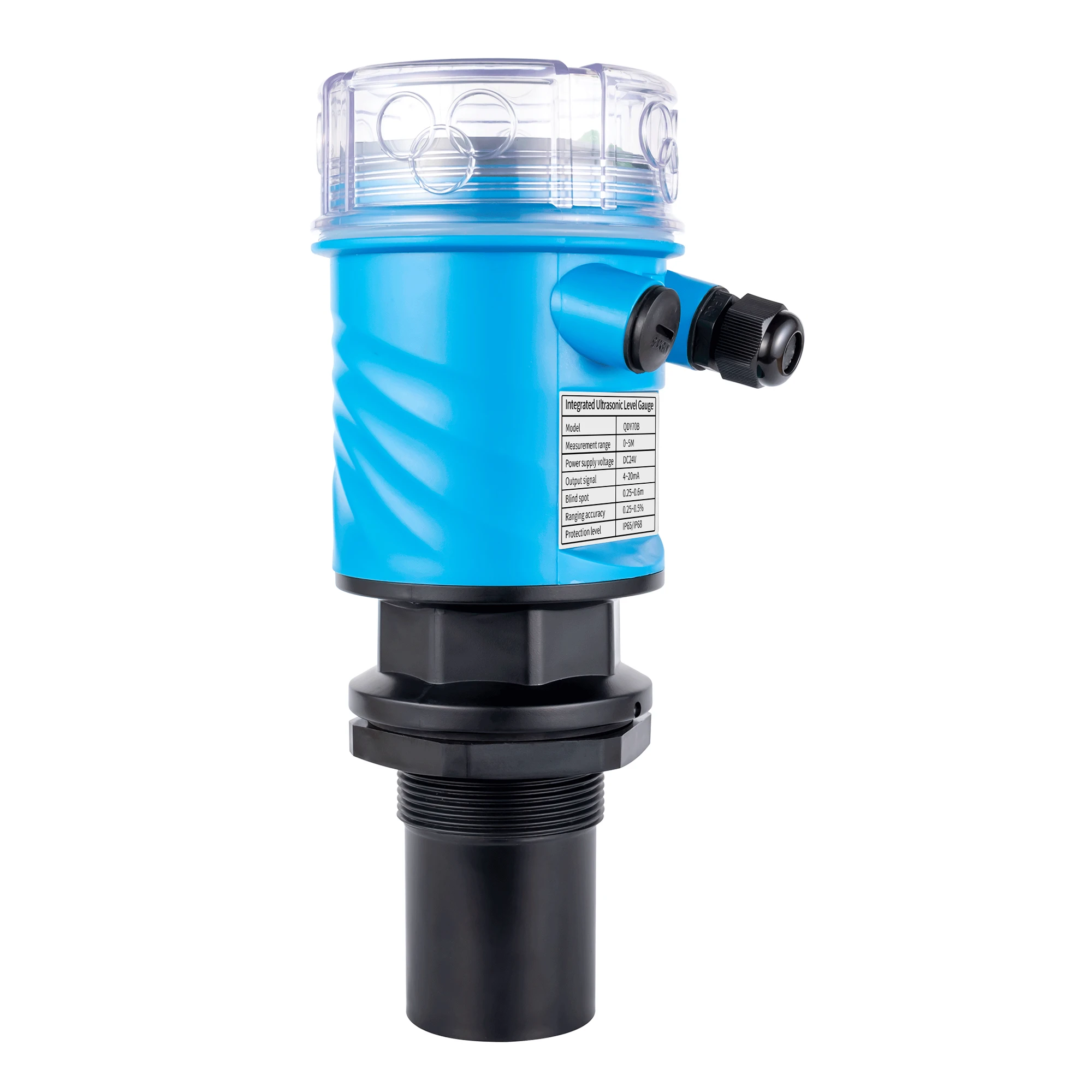 4-20mA/RS485 Ultrasonic Level Meter 2m/5m/10m/20m Liquid Level Transmitter DC24V LCD Ultrasonic Liquid Level Transmitter