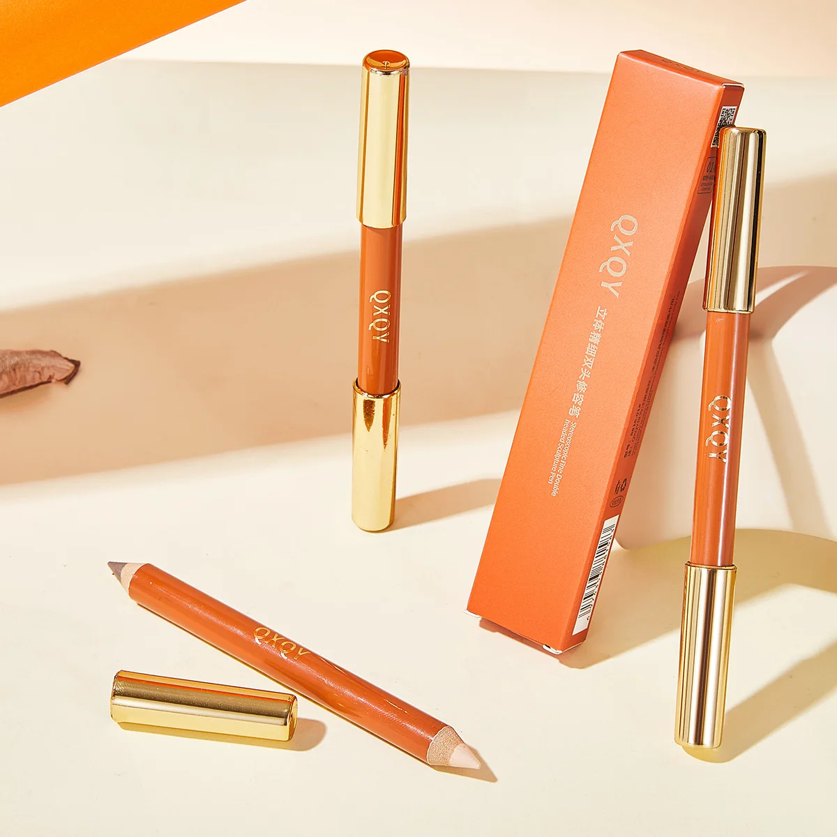 QXQY Dual Head Contouring Pen, Full Face Contour, Highlight, Silky Color Rendering, 3D Decoration Stick gallery 5