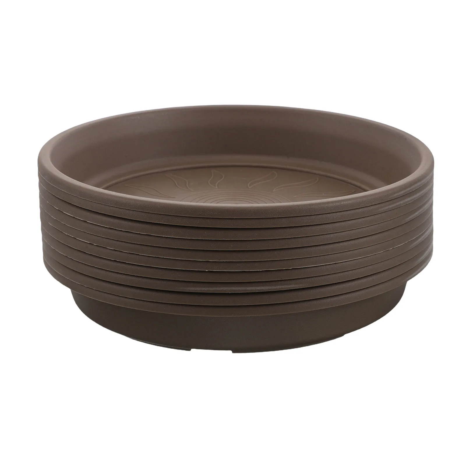 

10Pcs Round Resin Plant Pot Saucer Tray Flowerpot Water Catcher Indoor Outdoor Pot Drainage Tray Garden Planter Plate