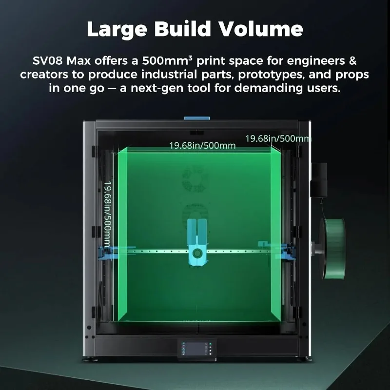 Sovol SV08 MAX CoreXY 3D Printer, Voron 2.4 Open Source 700mm/s High Speed 3D Printers, with Eddy Current Sensor Leveling