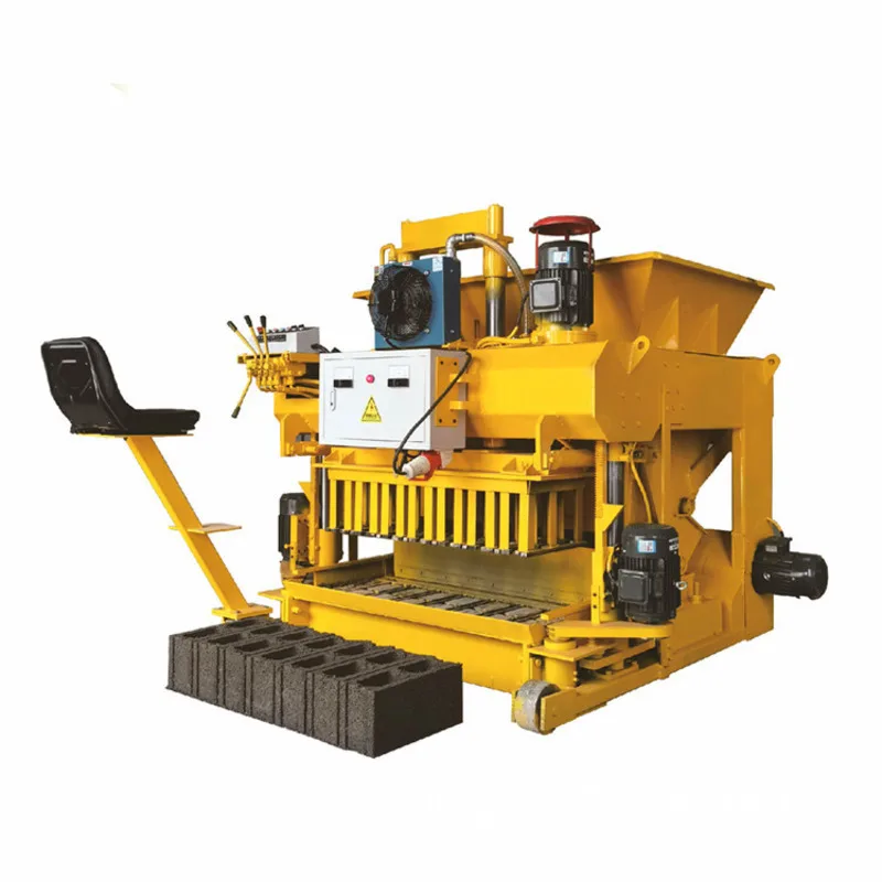 Driveable Mobile Hydraulic Fully Automatic Concrete Hollow Cement Pavement Brick Making Machine