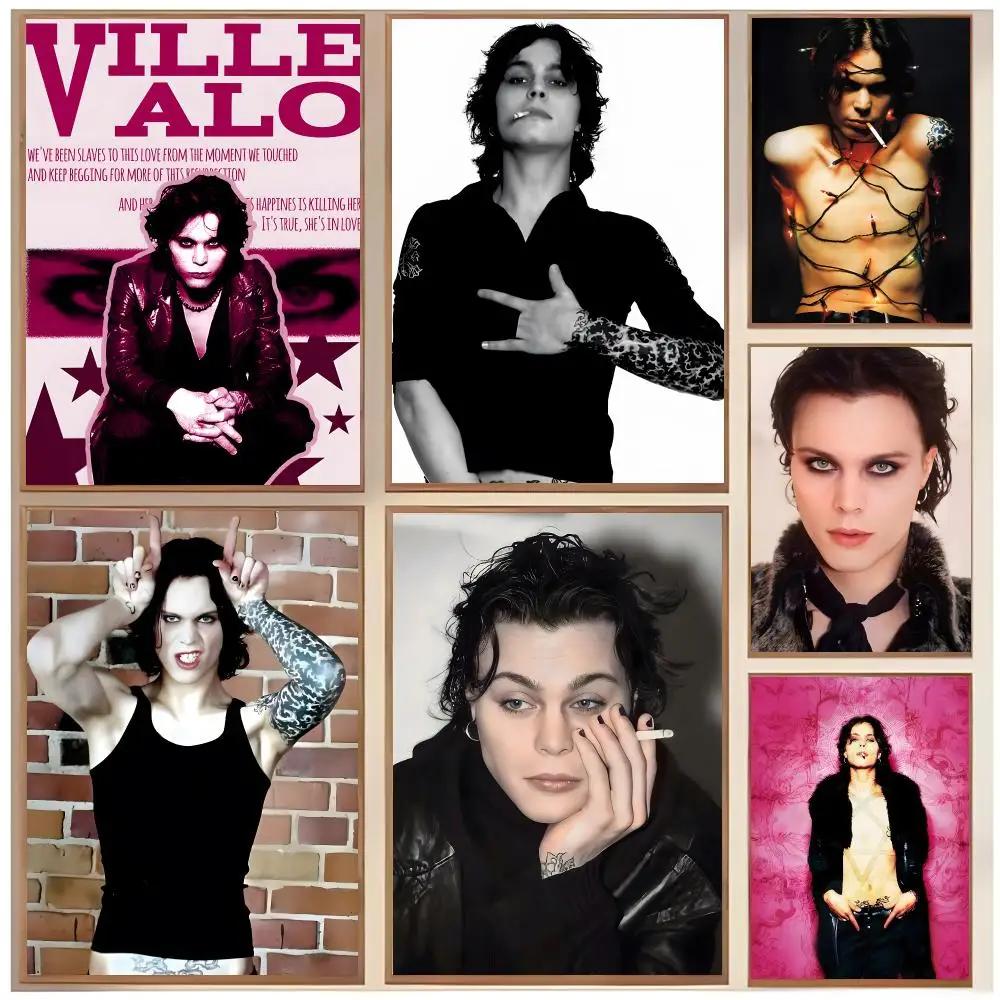 Moody Rock Singer V-Ville Valo Poster  Classic Home Interior Design & Modern Wall Decor Art Collection