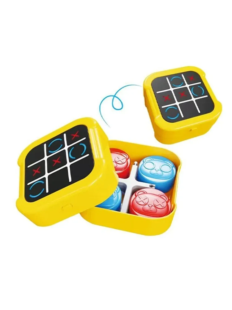 Échiquier électronique Tic Tac Toe multifonctionnel, jouet de stratégie éducatif pour enfants, jeu de cerveau interactif, amusant Parent-enfant
