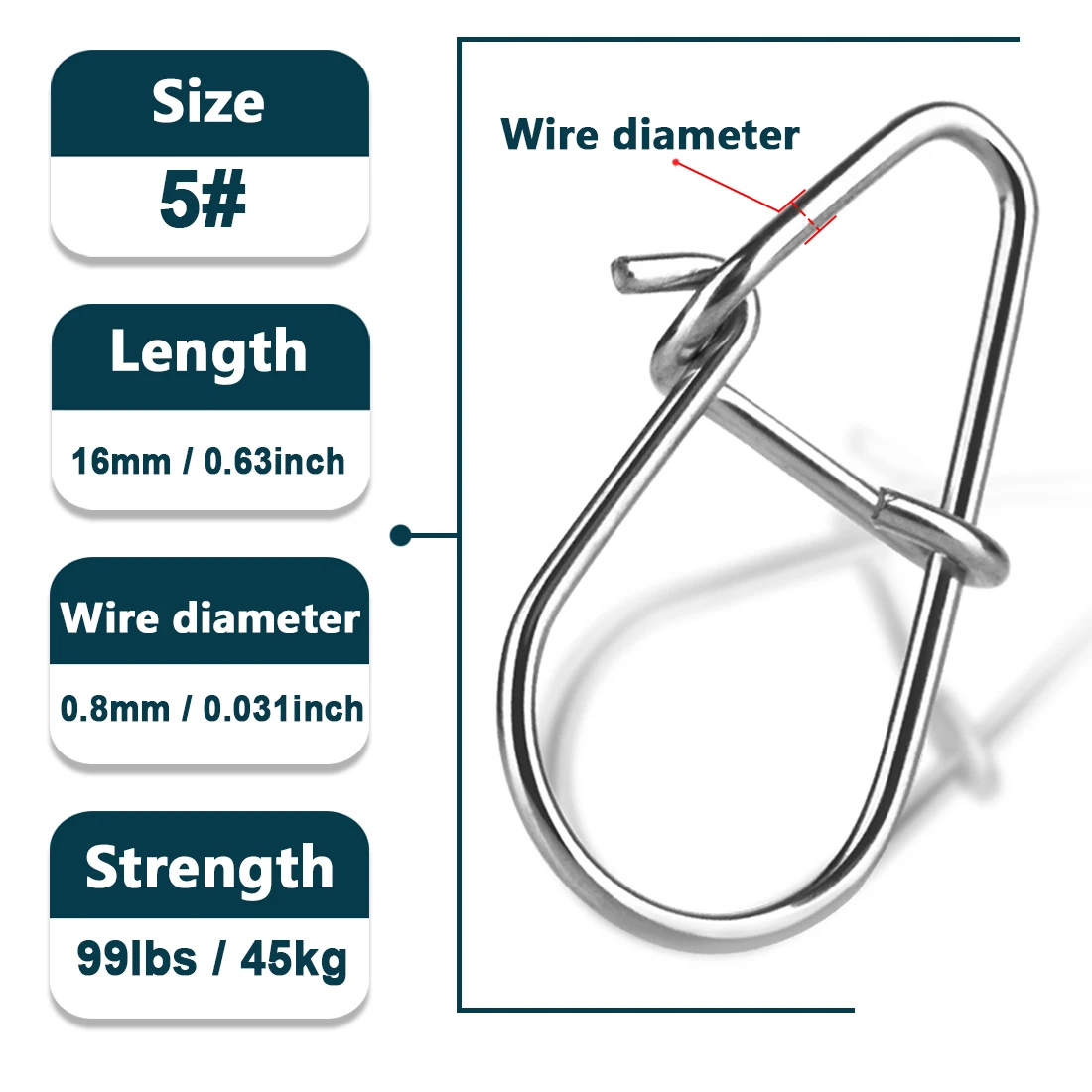 Angeln Snaps 50 ~ 200Pcs Angeln Clips Schnelle Crankbait Snaps Angeln Lockt Anschlüsse Salzwasser Angeln Duo Lock Locken edelstahl