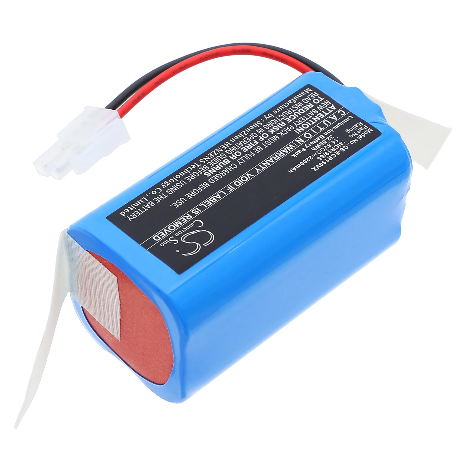 Li-ion Vacuum Battery for ZACO, 14.8V, 2200mAh, Compatible Models: D960, GT100, GT200, GT9, TF100, V750, V780, V780s