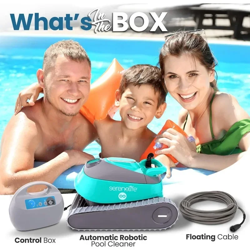 Serenelife Roboter Pool reiniger 3 Motor automatische Pool Vakuum Doppel bürsten Wand kletter roboter Indoor Outdoor Pools Reiniger