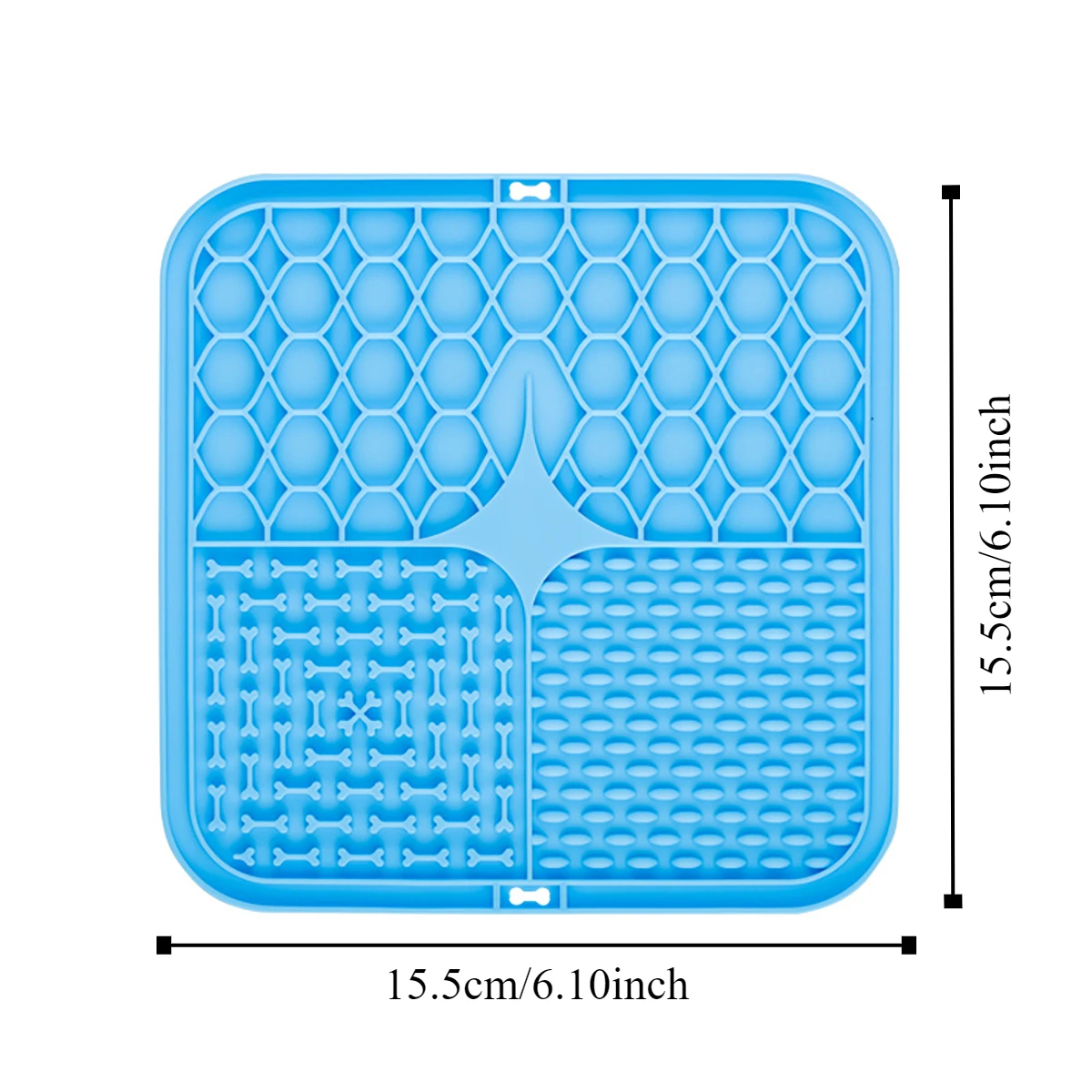 Poursweet Dog Lick Mat with Suction Cups Slow Feeders Licking Pet Anxiety Relief Cat Training for Food Yogurt Peanut Butter