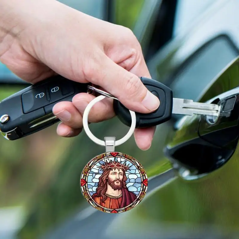 Christian Keychain Classic Image Biblical Gift Christian Accessories Keychain Accessories Charm Backpack Charm for Phone Keyring