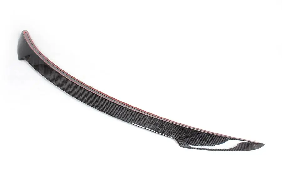 Product Customization Carbon Fiber Rear Trunk Lip Spoiler Wing forTesla Model S 85 P85 2014-up Car Spoiler black primmer