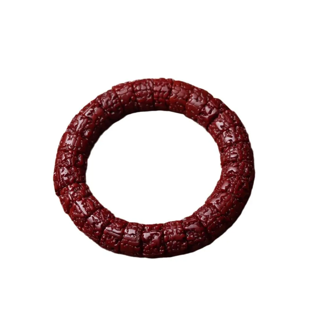 Traditional Chinese Style 16mm Five Petal Full Flesh Rudraksha Bracelet Tibetan Lucky Blessing Wealth Attracting Prayer Bead Ban