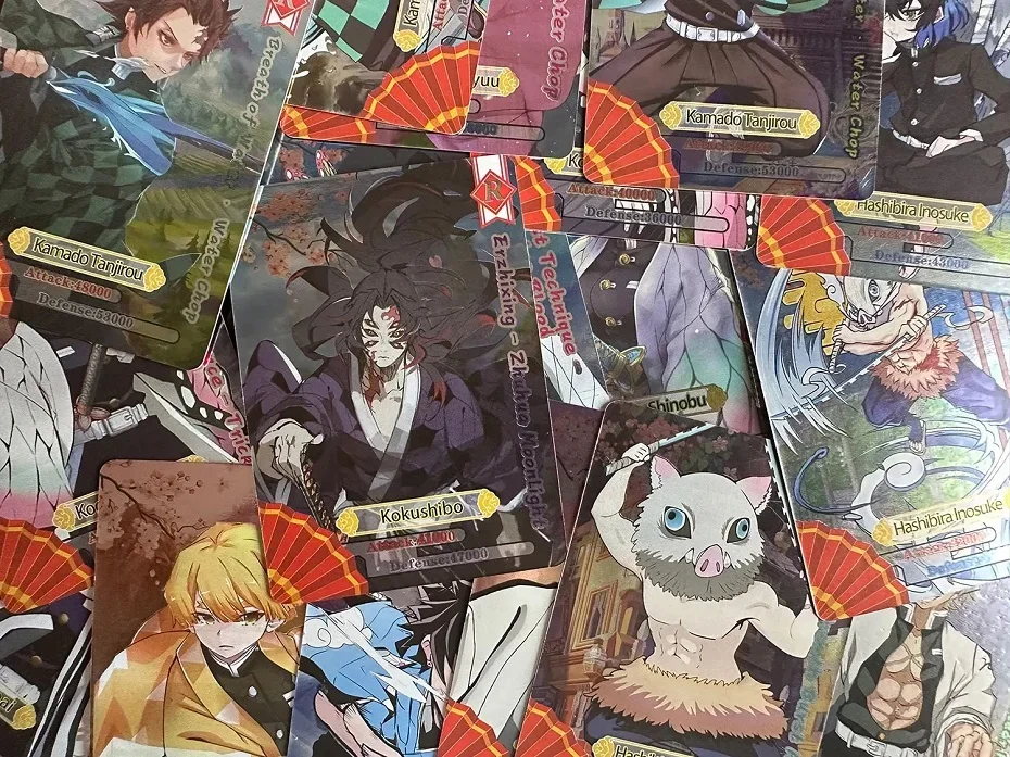 Flash Demon Slayer Cards Mugen Train SSP Card Ultra Rare Card Tanjirou Kamado Nezuko Character Collection Card – Detail 4