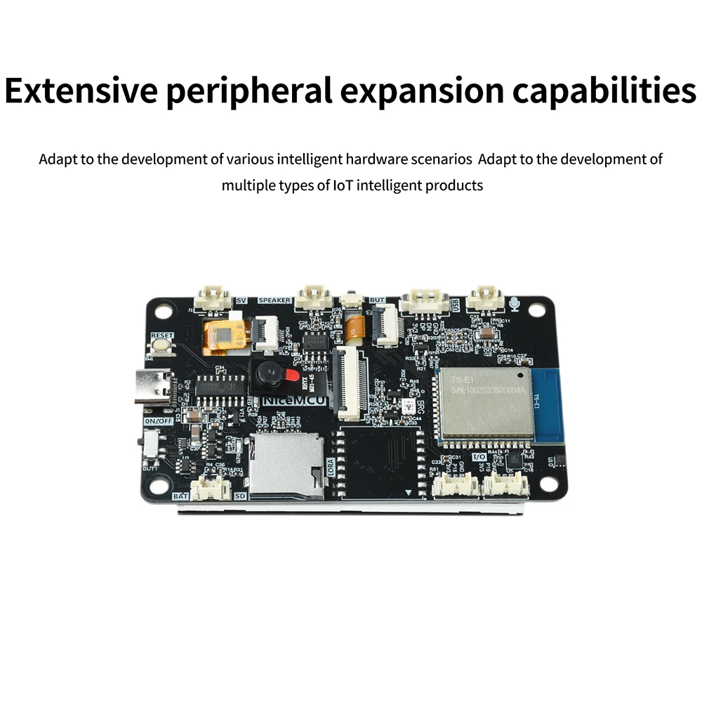 T5 Bluetooth WiFi Development Board 2.8 Inch With Touch Screen Onboard BLE5.4 WiFi6 AI Voice And Camera Recognition Type C