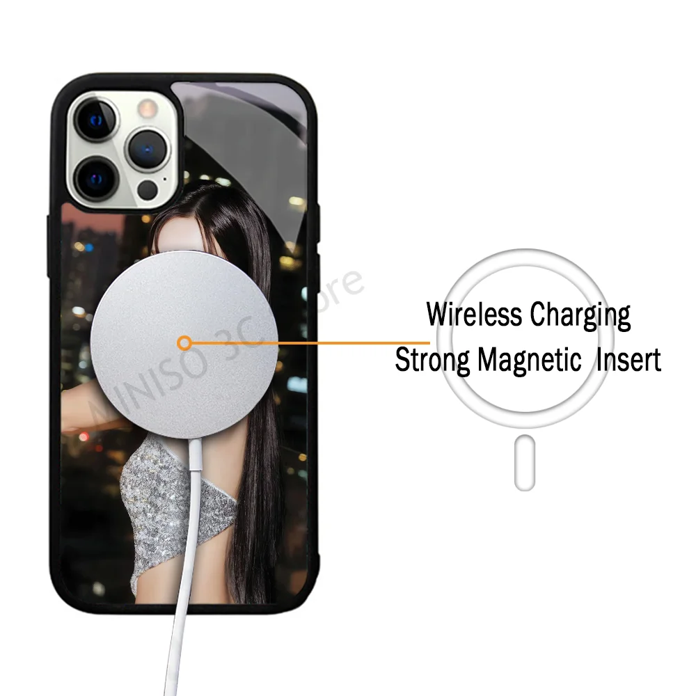 Korean Girl Mina T-Twice Phone Case Strong Magnetic For IPhone 15 14 13 Pro Max 11 12 Mini For Magsafe