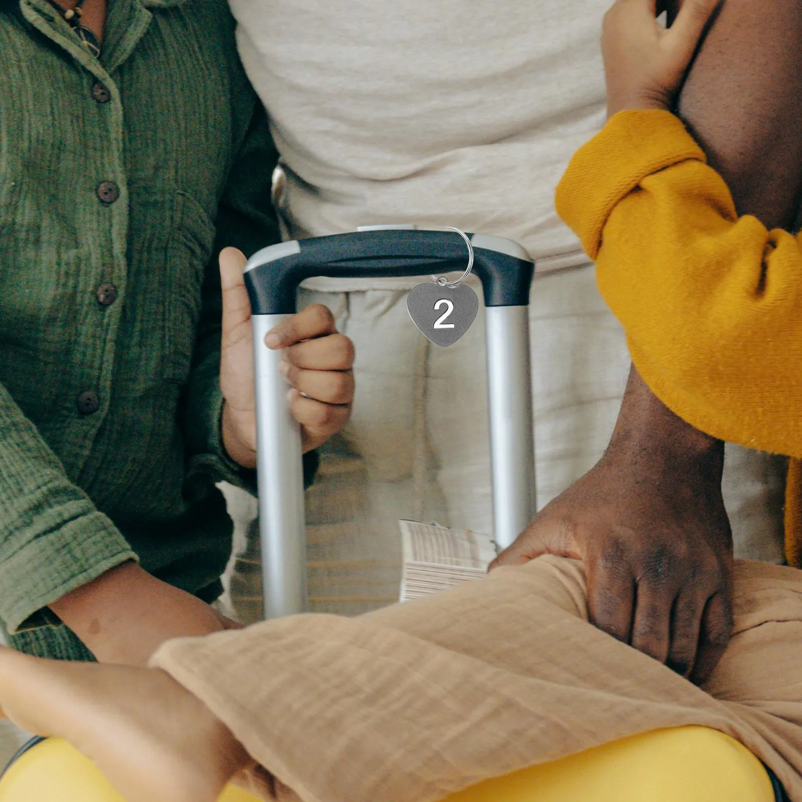 10Pcs Number Tags Hanging Heart Shaped Key Labels for Organizing Keys Luggage Locker Tag Identifiers Number Key Tags