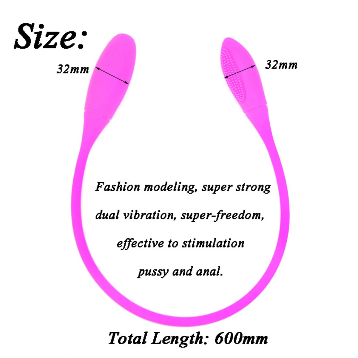 

7-frequency Strong Shock Double Headed Jumping Egg Vibrator for Female Masturbation Genital Stimulation Vibrator for Adult 18+