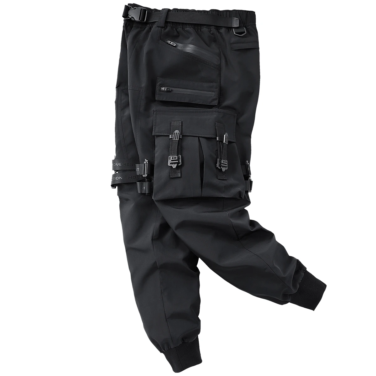 Top Brand Tactical Cargo Pants Men Fashion Functional Multi Pockets Trousers Hip Hop Streetwear Pants Techwear Black WB762