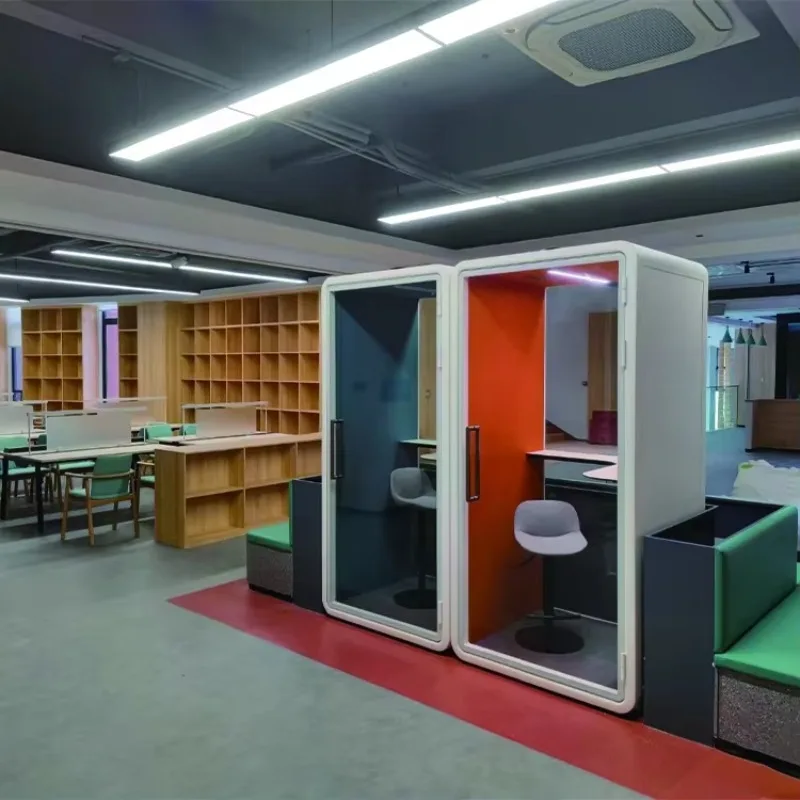 FOODLINE Customized Mobile Office Pod Negotiation Room Study Cabin for Indoor Sound Proof Booth Outdoor Prefab Acoustic