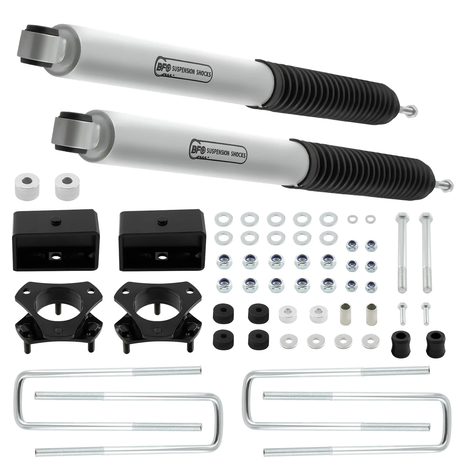 Front Rear 3 inch Lift Kit w/ Shocks Absorbers For Toyota Tacoma 6-LUG 2005-2023