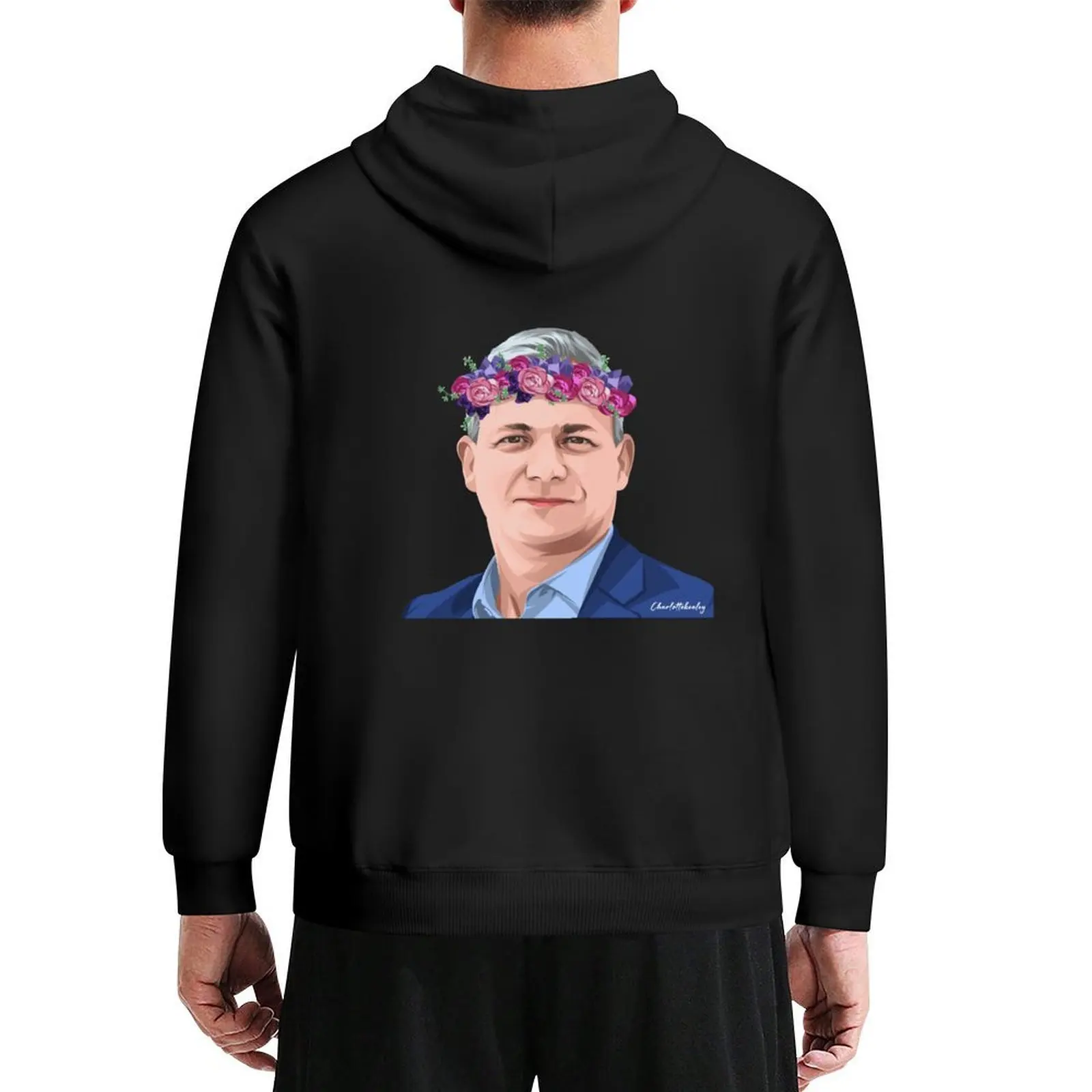 

CHO Brett Sutton Flower Crown Hoodie autumn clothes autumn men's winter sweater mens hoodies