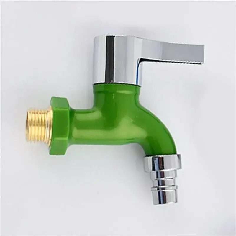 Garden Balcony Water Tap Male Thread Wall Mount Washing Machine Faucet Plastic Water Hose Quick Connector