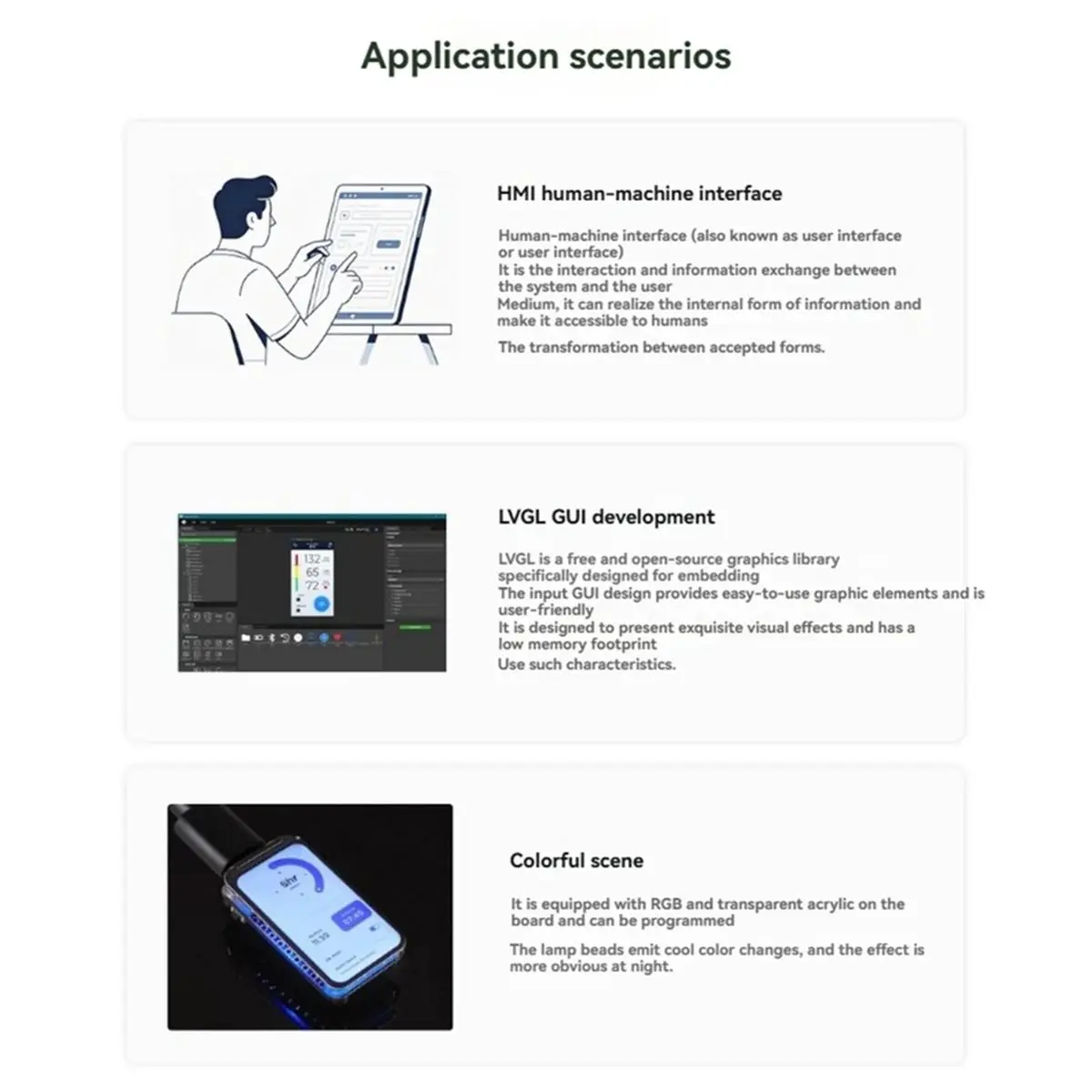 -C5 1.47inch LCD Display Development Board 172x320 Resolution Wi-Fi 6/BLE 5 Zigbee 3.0 Thread 1.4 for AIoT