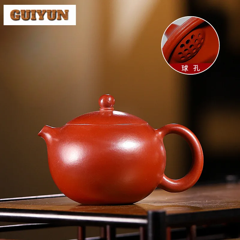 

130ml Vintage Yixing Purple Clay Teapots Handmade Xishi Pot Raw Ore Dahongpao Mud Kettle With Filter Zisha Tea Set Tea Ceremony