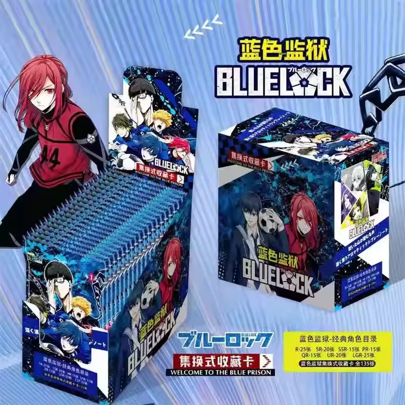 Novo cartão de coleção de bloqueio azul wink cartão de bloqueio azul cartão de cauda de fada anime japonês personagem de desenho animado periférico presentes para crianças